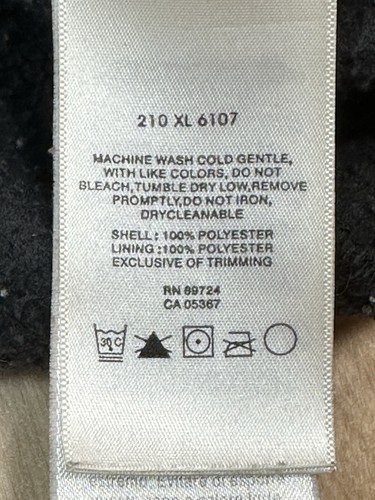 Columbia Fleecejacke mit Kapuze Damen Gr. Medium Full Zip schwarz - Bild 14 von 14