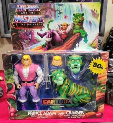 Masters of the Universe Origins Prince Adam and Heroic Cringer Action Figure