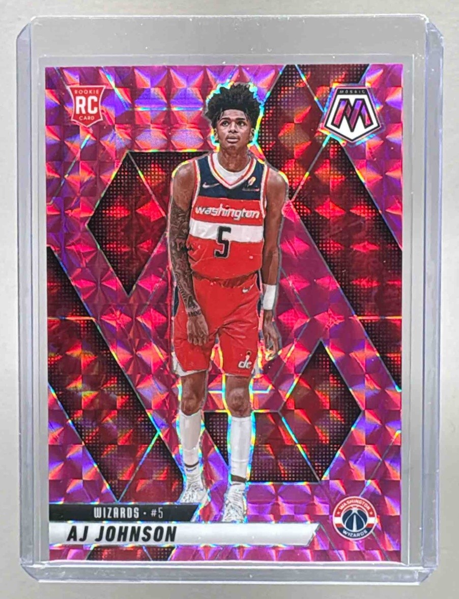 AJ Johnson 2024 Panini Mosaic #215 Pink Rookie RC 174/175