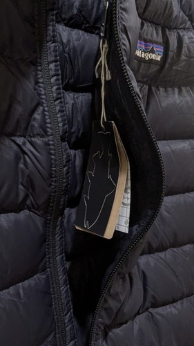  NUEVO SIN ETIQUETAS Patagonia Mujer Plumón Suéter Puffer Chaqueta Mediana Negra FA23 84684 $279  - Imagen 8 de 9