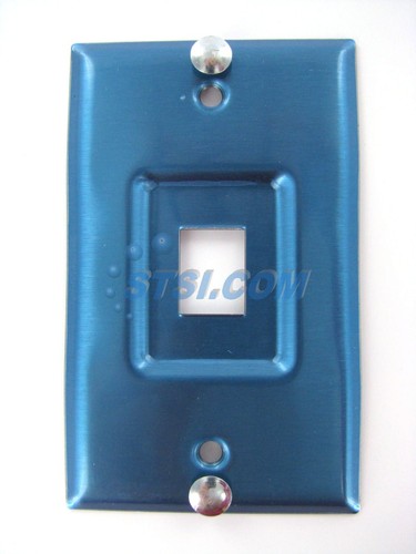 Panduit KWP5EY 1-Port Edelstahl Wand Telefon Platte mit TX-5E Buchse ~ STSI - Bild 3 von 5