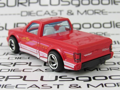 Hot Wheels 1:64 LOOSE Red 1991 GMC SYCLONE Pickup Custom Swap w/Real Riders C - Picture 2 of 9