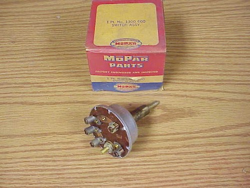 1949 Plymouth Dodge NOS MoPar #1300600 Headlamp SWITCH ChryCo