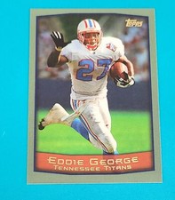 1999 Topps #175 Eddie George Tennessee Titans FOOTBALL Card 7A