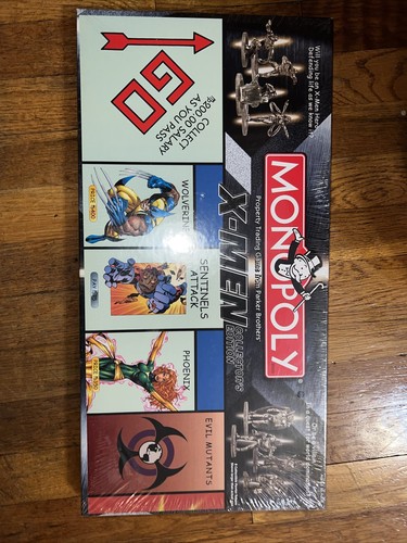 Monopoly X-Men Collector's Edition Board Game 2000 Hasbro Factory NEW Sealed - Picture 1 of 7