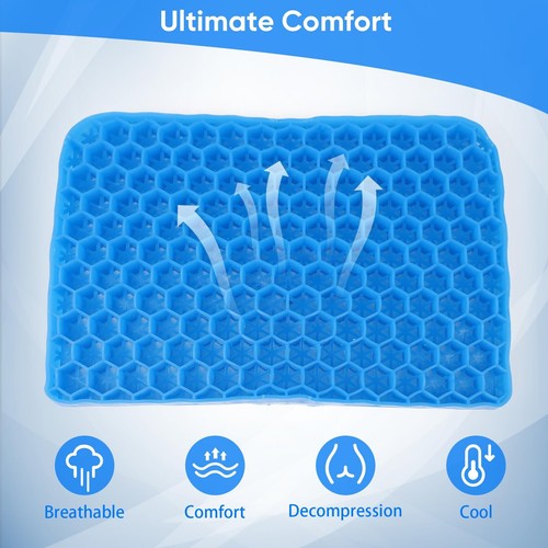 Airplane Seat CushionGel Travel Seat Cushion for AirplanePortable Bleacher Cu... - Picture 5 of 7