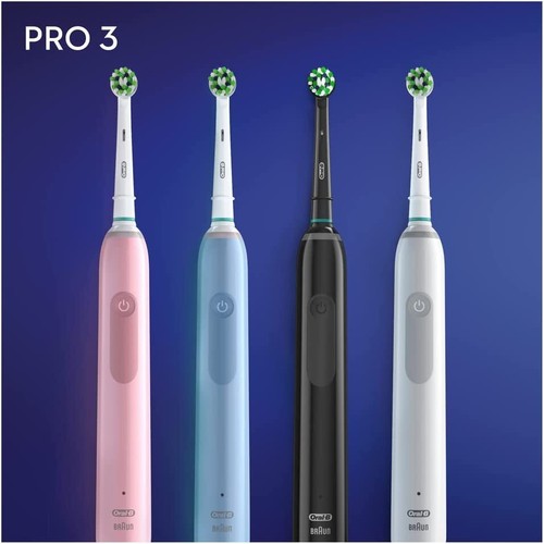 Oral-B Pro 3 3000 Elektrische Zahnbürste, Electric Toothbrush Andruckkon 3 Putzm - Bild 17 von 24
