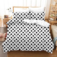 3D Dog Head Round Pattern Black Quilt Cover Set Duvet Cover Bedding Pillowcases