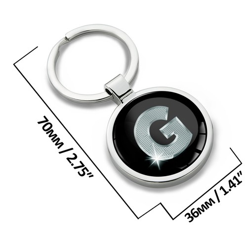 Portachiavi lettera dalla A alla Z + confezione regalo portachiavi acciaio inox - Foto 38 di 115