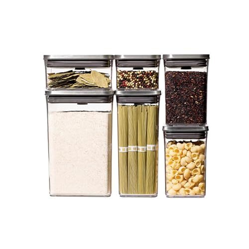 OXO SteeL 6-Piece POP Container Set - Foto 1 di 1