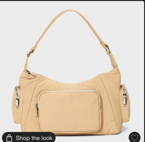 Borsa a tracolla Wild Fable Utility - tasche con cerniera - beige - NUOVO - Foto 1 di 9