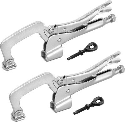 Bench Clamp 11-Inch, Inserta Pliers, Welding Table Mount Locking C-Clamps, Pack 