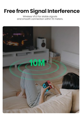 Ugreen Bluetooth 5.0 USB C Audio Transmitter Adapter for Nintend Switch Lite - Picture 8 of 13