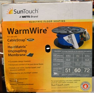 SunTouch Floor Warming 60 sq. ft. 120V Radiant Under Floor Heating Wire