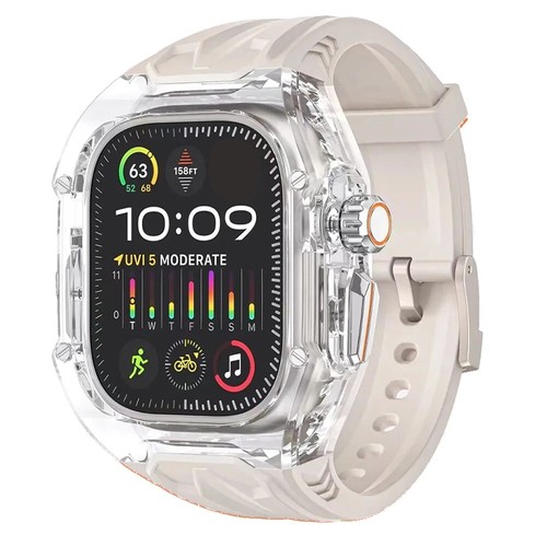 Bracelet coque pare choc iWatch Ultra pour Apple Watch 10 9 8 7 6 5 4 bracelet 41/46/45/49 mm - Photo 14 sur 15