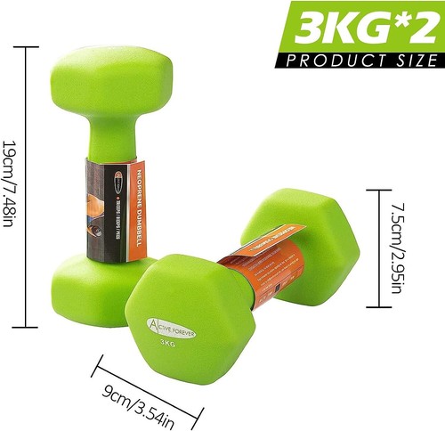 1-5KG Hanteln Set, Sechskanthanteln Paar, Neopren Wasserdicht Rutschfeste Hanteln - Bild 3 von 17