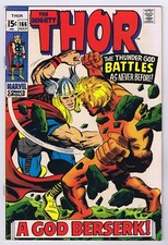 Thor #166 FN 2nd Appearance Him (Adam Warlock) 1969 Marvel Comics