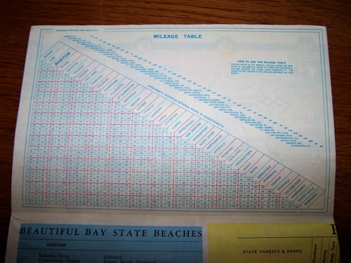 1942 MASSACHUSETTS COLOR PICTURE TRAVEL MAP 34" x 21.5" - Bild 5 von 10