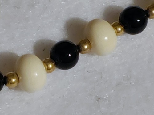 GEM STONES Necklace - 7mm LG BEAD - 1/20 14k GF Gold Fill Bead & Clasp - 20 in - Picture 2 of 6