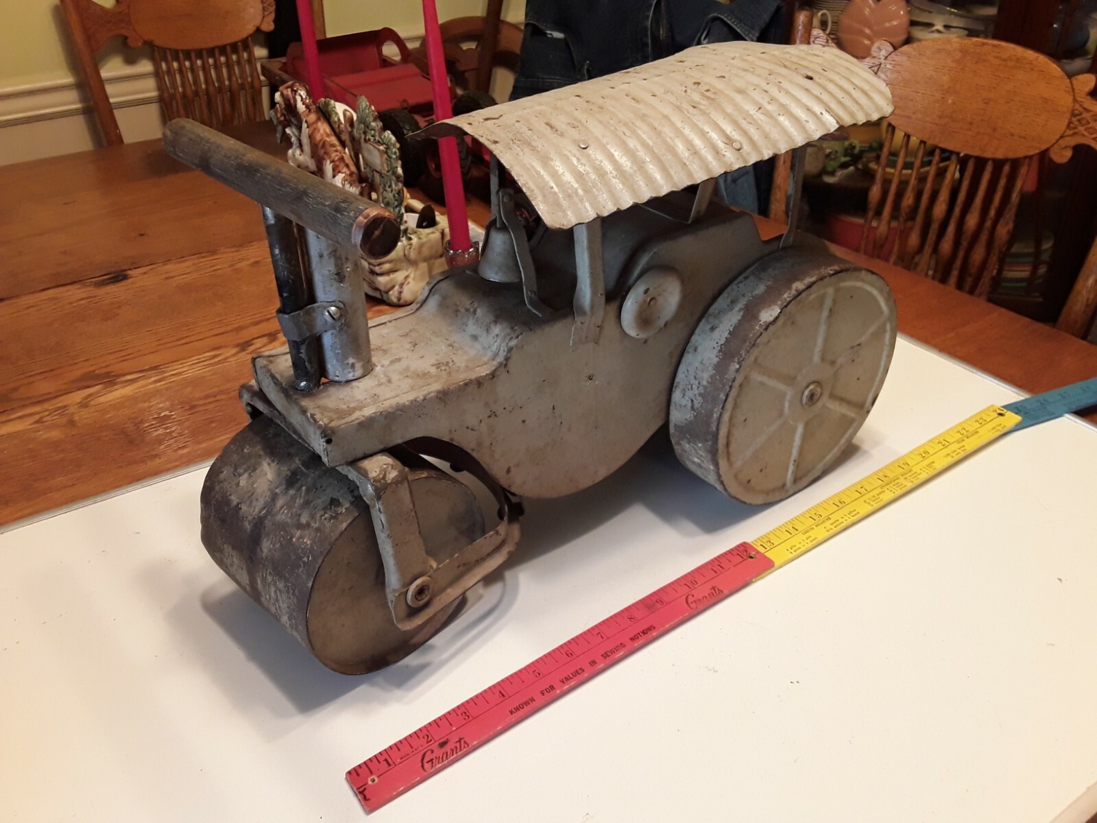 The1920s Antiguo Keystone De Acero Prensado niños Paseo En Rodillo de vapor. completa. The1920s Antiguo Keystone De Acero Prensado niños Paseo En Rodillo de vapor. completa.