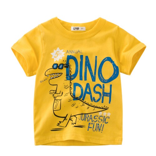Toddler Kids Baby Boys Cartoon Printed Short Sleeve Crewneck T Shirts Summer Top - Picture 5 of 30