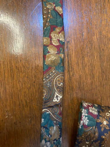 Vintage Bert Pulitzer Collector Edition Floral Ancient Madder Silk Made in USA - Picture 4 of 10