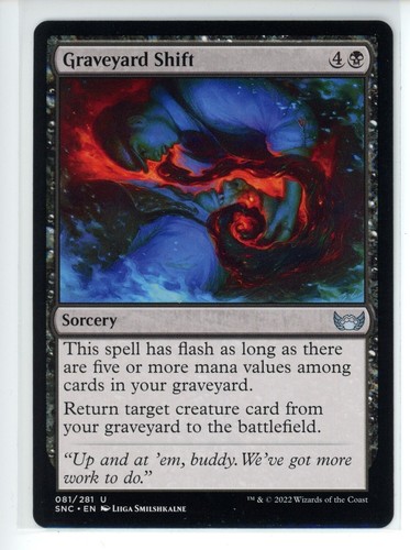 GRAVEYARD SHIFT Streets of New Capenna #81 SNC(NM+)(MTG) - Picture 1 of 1