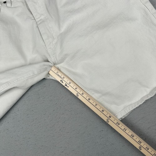 Vintage Bugle Boy Jean Shorts Mens 34 (Fits 31) White Denim Jorts 750 90s Dad - Picture 9 of 17
