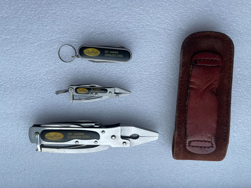 3X SHEFFIELD MULTI TOOL POCKET KNIFE PLIER D440846 STAINLESS STEEL - Picture 2 of 11
