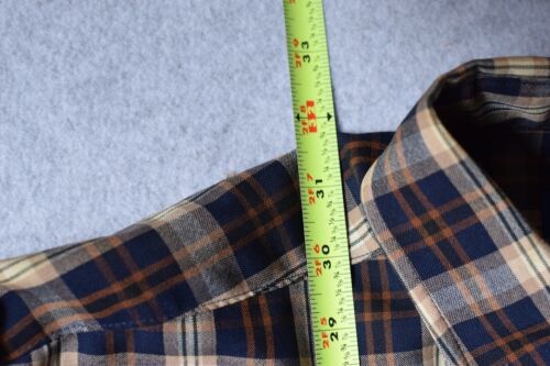 Sir Pendleton 100% Pure Virgin Wool LS Shirt Blue Plaid RN 29685 Men's Size L - Picture 11 of 24
