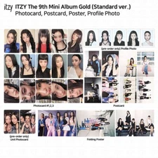 ITZY 9th Mini Album GOLD Standard ver Official Photocard Postcard Poster KPOP