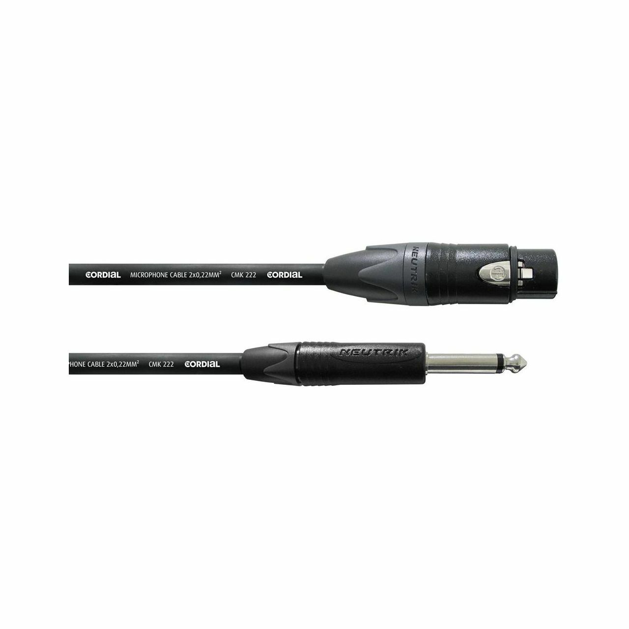 Микрофонкабель Cordial CPM 10 FP XLR женский - Klinke 10m Neutrik