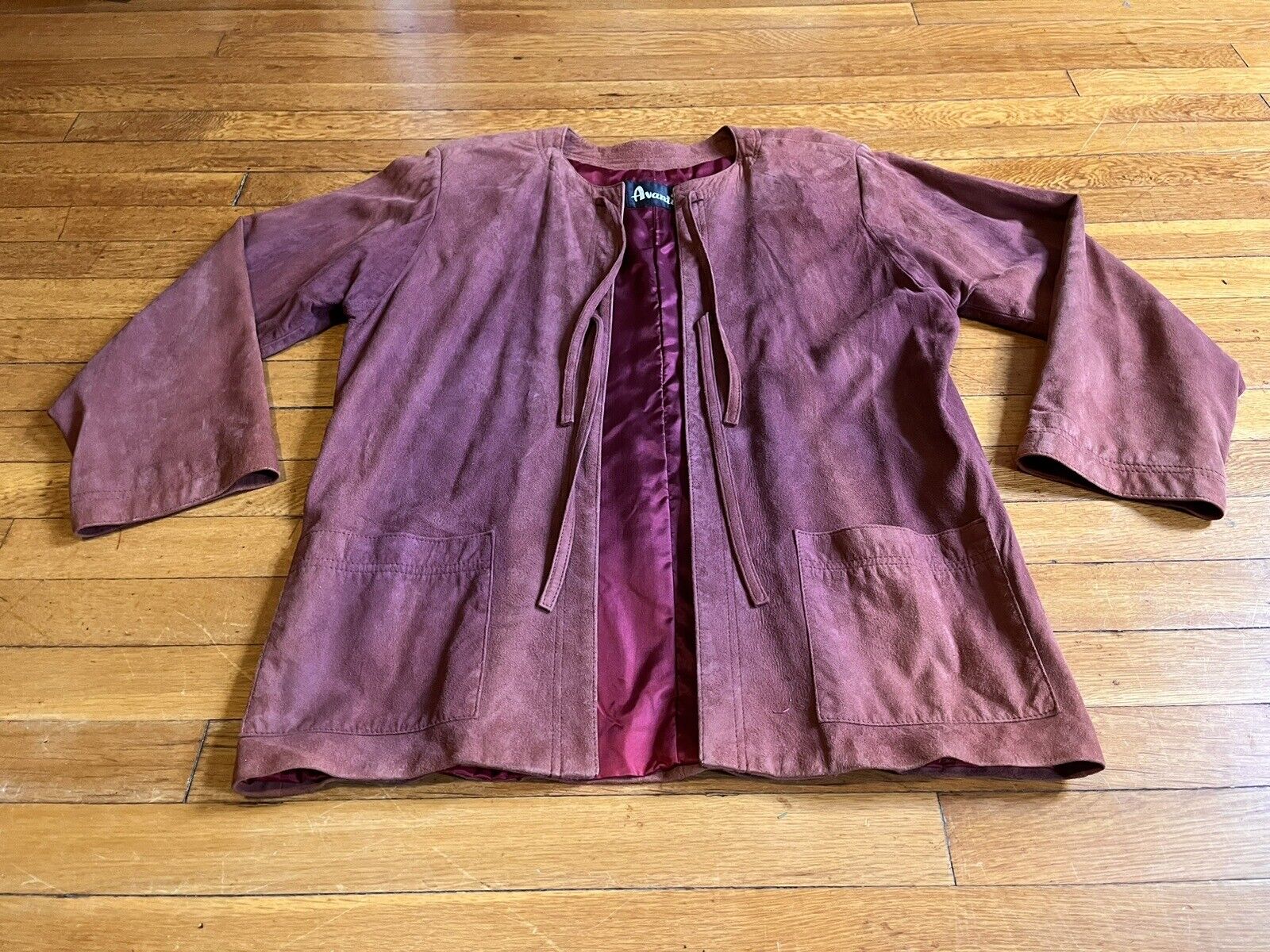 VINTAGE Avanti Suede Jacket Women’s Large Purple … - image 2