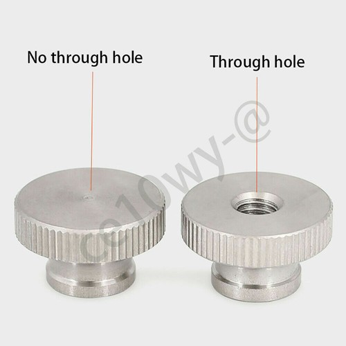 Tuercas de pulgar arrugadas niveladoras de acero inoxidable a través del orificio M2 M2.5 M3 M4 M5 M6 - Imagen 4 de 5