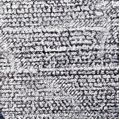 Wallpaper gray silver navy blue Flocking Velvet flocked Textured floral leaves - Picture 11 of 12