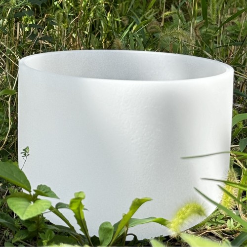 TRAYAYA 10 Zoll D Note Sakral Chakra mattierte Kristall Klangschale 432 Hz - Bild 3 von 6