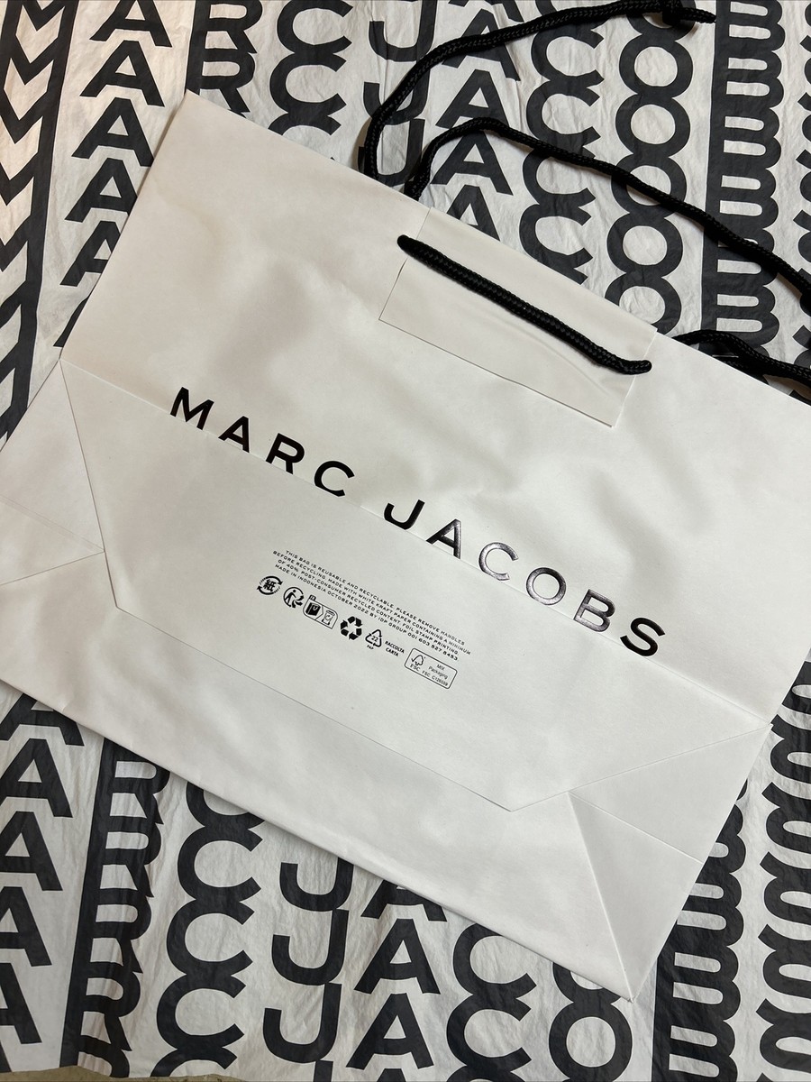 Marc Jacobs Paper Shopping Bag With Tissue Paper NEW
