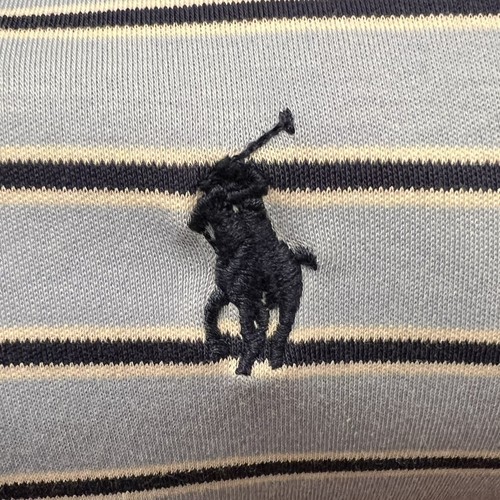 Polo Ralph Lauren Polo Shirt 2XL blu cipria blu navy a righe preppy golf XXL - Foto 4 di 8