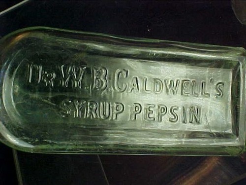 2 Vintage Glasflaschen Great Seal Styron Beggs Newark Ohio Caldwell's Sirup - Bild 3 von 4