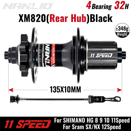 Mountain Bike Front Rear Hub 6 Pawls 120T Noise Sealed Bearing Hub 28/32/36 Hole - Bild 8 von 48