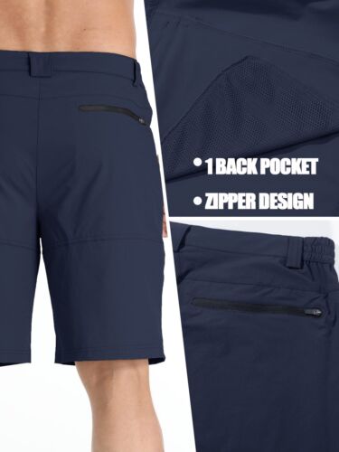 Men's Hiking Shorts Quick Drying Ripstop Pants Casual 5-Pocket Cargo Work Shorts - Picture 35 of 48