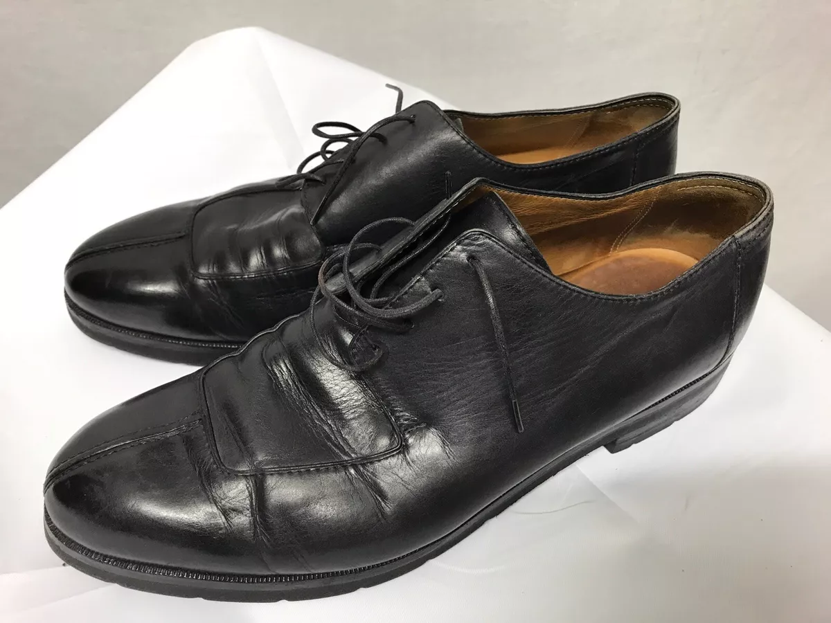 Berluti Sport Patina Split Toe Derby Men's Black Dress Shoes Size US 8.5