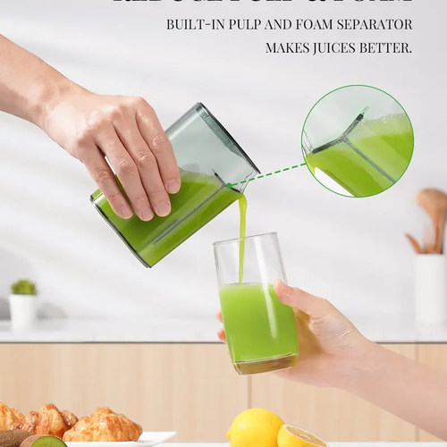 Juicer with Titanium Cut Disc, Dual Speed, BPA-Free, Anti-Drip, Includes Brush - Picture 10 of 15
