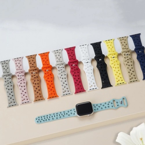 Dog Paw Silicone Band Strap for Apple Watch Ultra 2 3 Series 11 10 9 8 7 6 5 SE - Picture 7 of 29