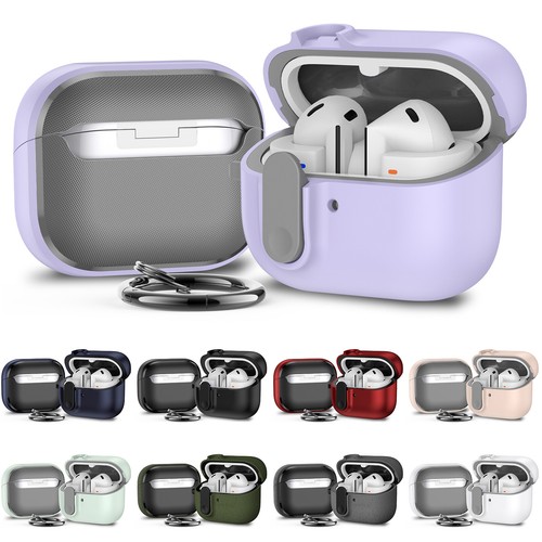 Per Samsung Galaxy Buds 3/3 Pro portachiavi blocco sicuro custodia rigida resistente agli urti