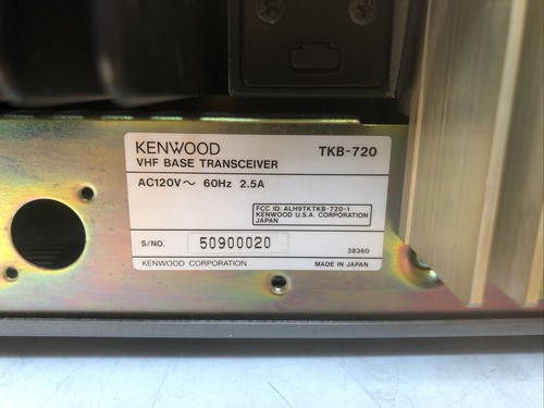 Kenwood TKB-720 VHF Base Transceiver - Picture 8 of 10