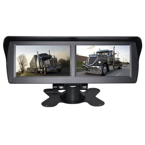 4.3" 2 Screen Monitor + Front +Rear View Cameras For Car Truck RV Van Reverse - Picture 3 of 18