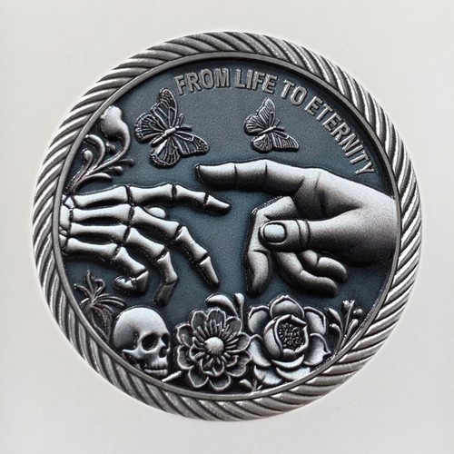Memento Mori Memento Vivere Coin Stoic EDC Coin Vivere Challenge Coin Geschenke - Bild 3 von 12