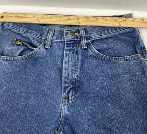 Lee Jeans Mens 30 x 30 Regular Fit Blue Medium Wash Denim Straight Casual - Bild 5 von 13