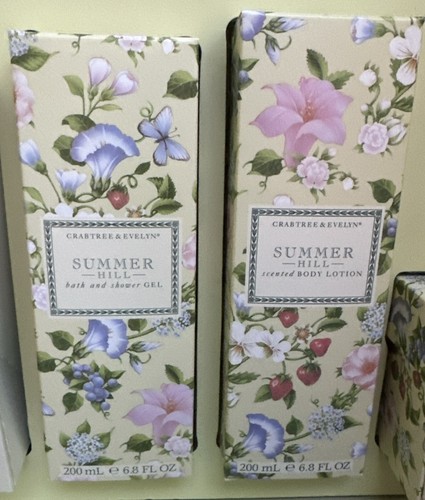 Crabtree & Evelyn SUMMER HILL EDT 60ml & Traveler Powder Lotion Bath Soap & Gel - Picture 7 of 23